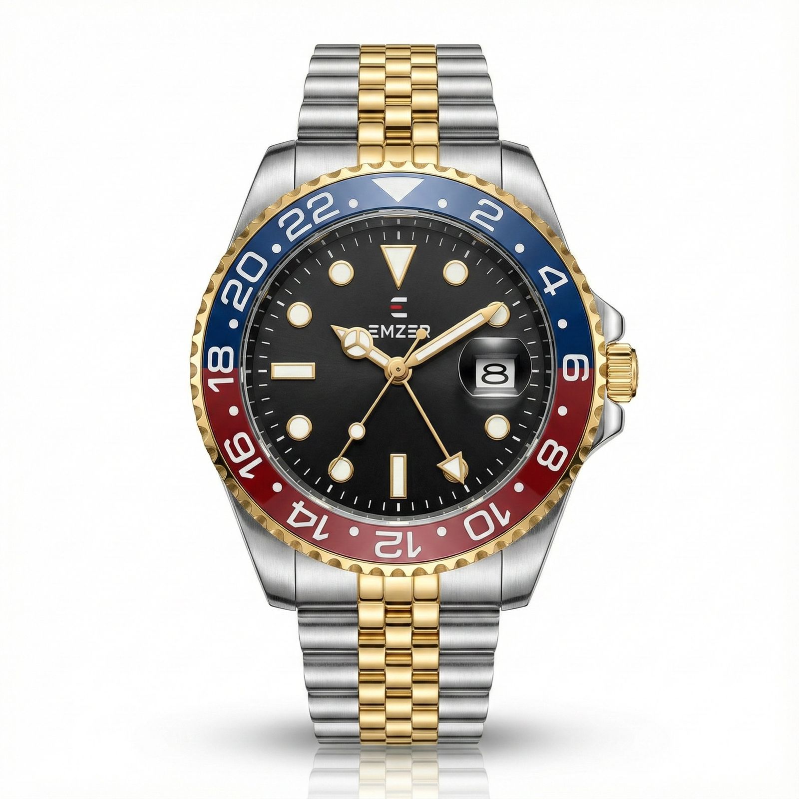 Emzer blue chronograph